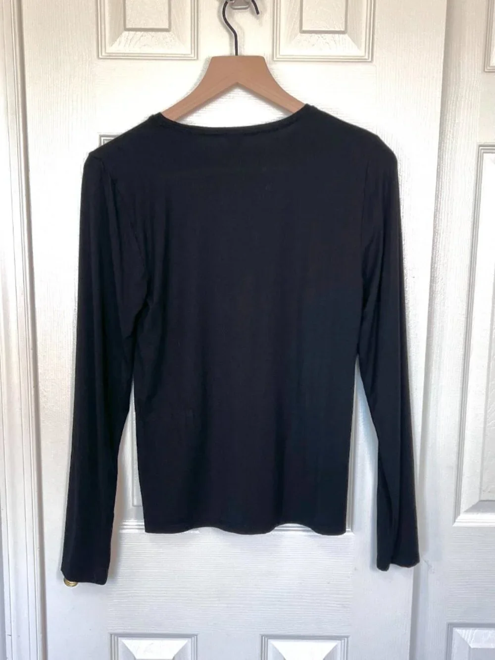 J.Crew Long Sleeve Black Tee Size Medium Casual Everyday
